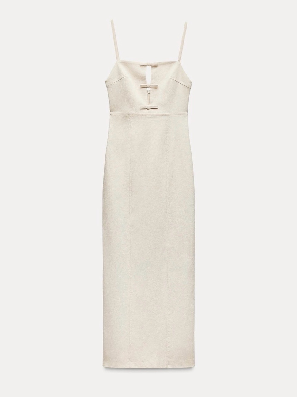 ZARA Cream Spaghetti Strap Dress SIZE XS